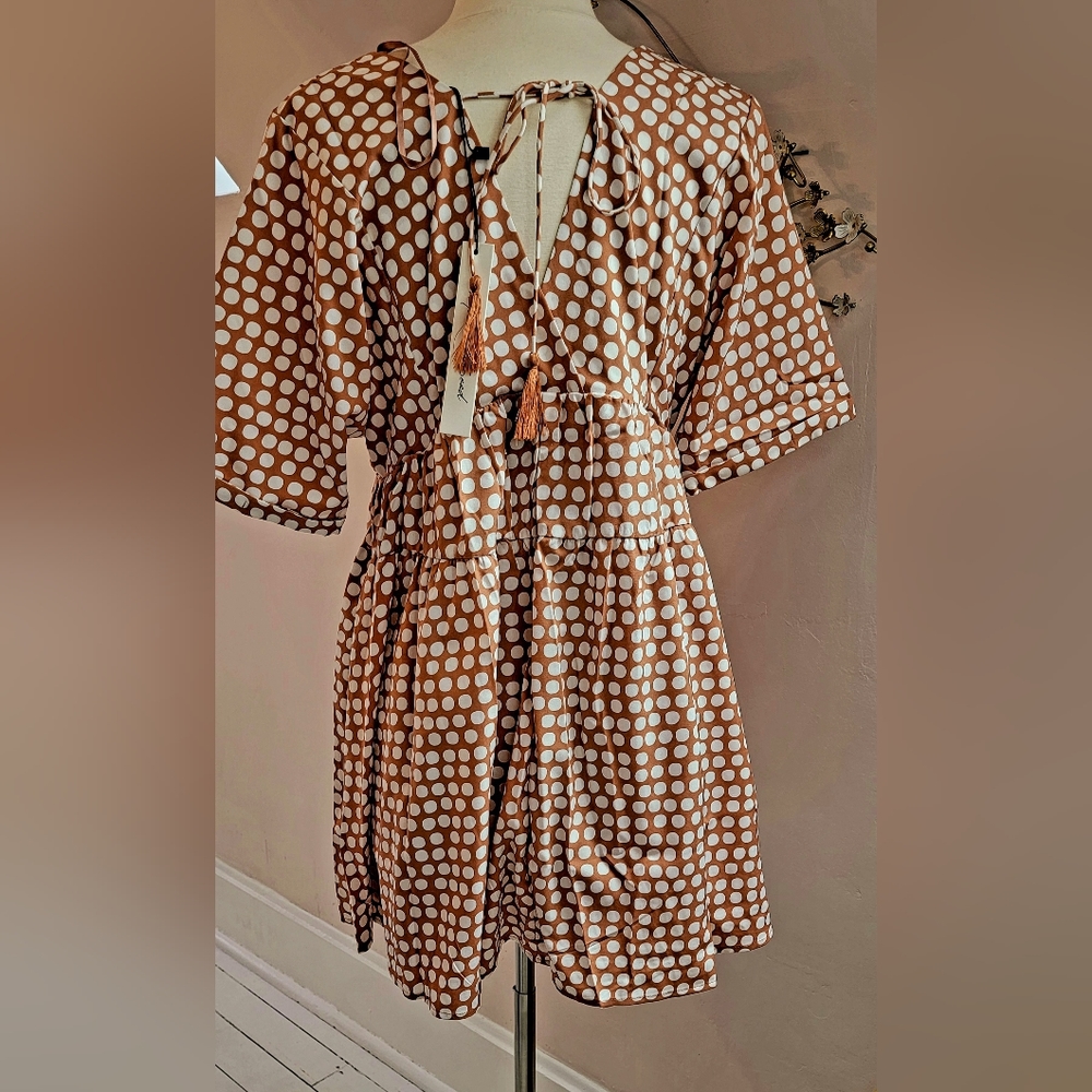 Mustard Seed NWT Polka Dot Dress - Picture 4 of 7